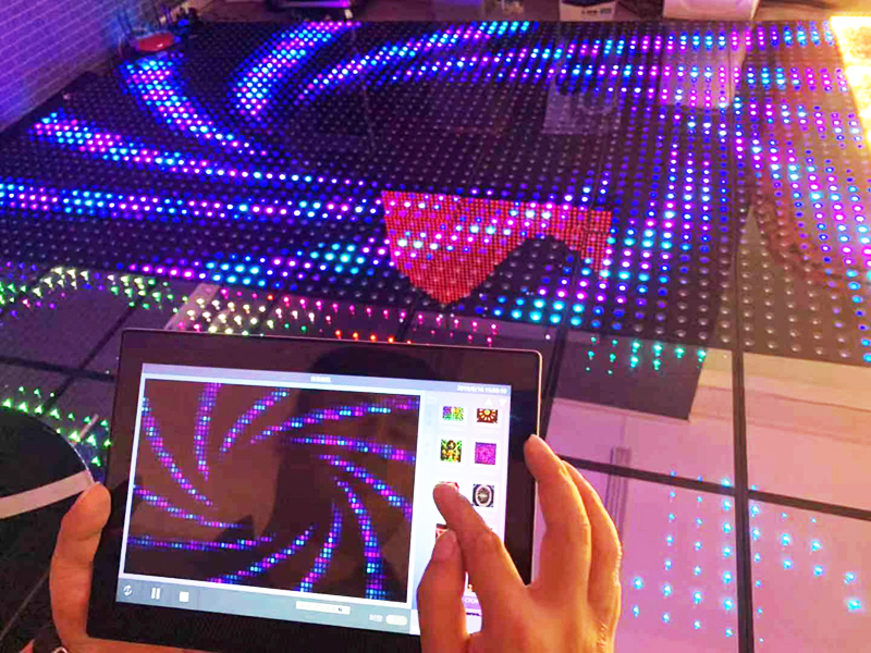 Usine de piste de danse de mariage à LED magnétique vendant des panneaux RVB